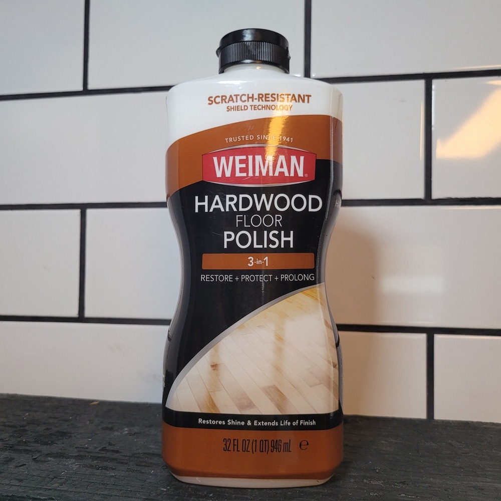 Weiman Hardwood Floor Polish 3 in 1 Restore Protect Prolong Sealed 32 fl oz